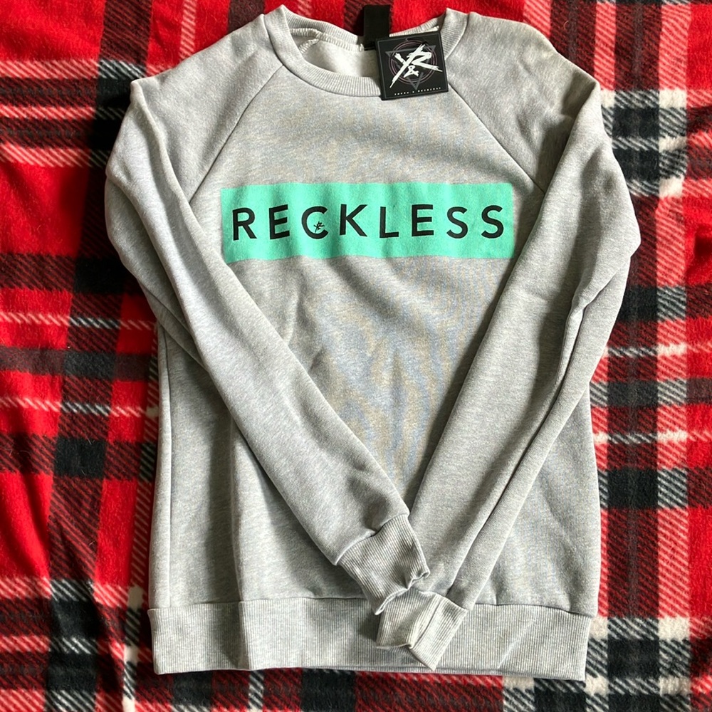 NWT Young & Reckless Heather Gray Sweatshirt